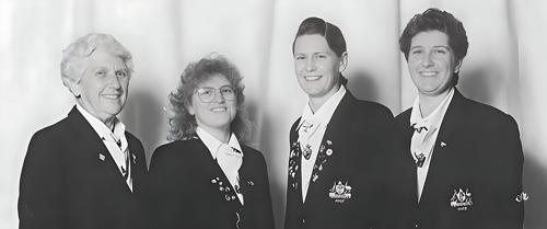Captain Joan Irving, Ericka Jayatilaka, Loraine Lambert, Joanne Mills